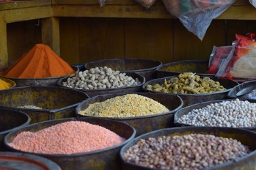 spices in the market of Rangamati, Bangladesh
