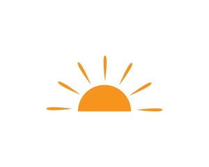 sun ilustration logo vector