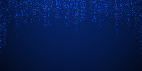 Magic stars sparse Christmas background. Subtle fl