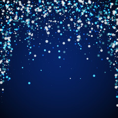 Beautiful falling snow Christmas background. Subtl