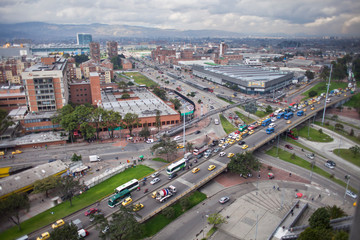 Fototapeta na wymiar Bogota Centro Internacional