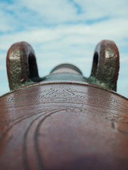 Brass Canon on the city wall of Essaouira, Morocco