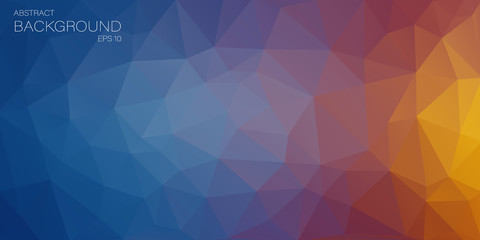 Flat horizontal triangle background