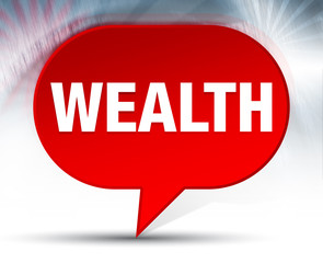 Wealth Red Bubble Background