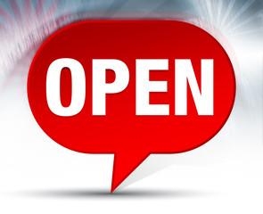 Open Red Bubble Background