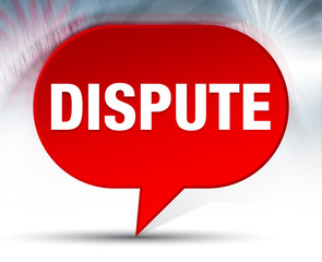 Dispute Red Bubble Background