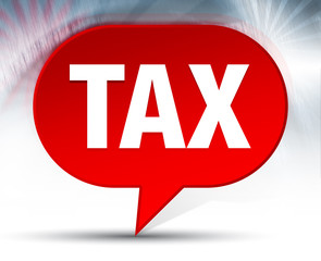 Tax Red Bubble Background