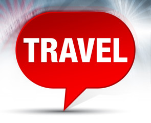 Travel Red Bubble Background