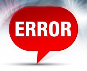 Error Red Bubble Background