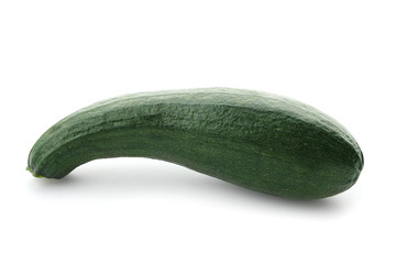 Fresh zucchini on white background