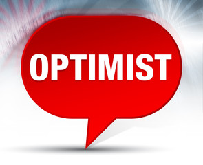 Optimist Red Bubble Background