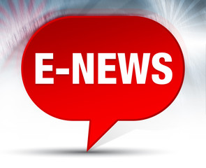 E-news Red Bubble Background