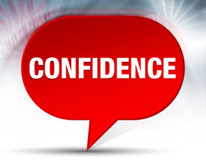 Confidence Red Bubble Background