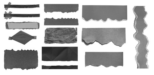 pieces of torn paper texture background, copy space.