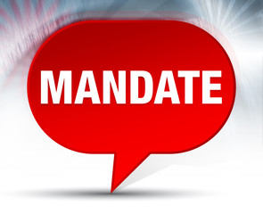 Mandate Red Bubble Background