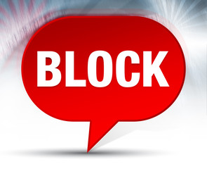 Block Red Bubble Background