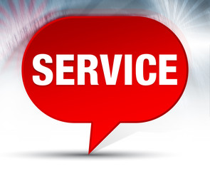 Service Red Bubble Background