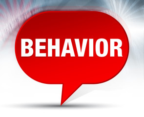 Behavior Red Bubble Background