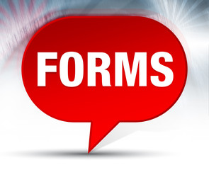 Forms Red Bubble Background
