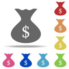 money bag icon. Elements of banking in multi color style icons. Simple icon for websites, web design, mobile app, info graphics