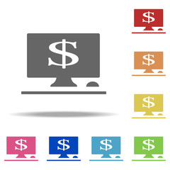 online banking icon. Elements of banking in multi color style icons. Simple icon for websites, web design, mobile app, info graphics