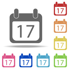 calendar icon. Elements of banking in multi color style icons. Simple icon for websites, web design, mobile app, info graphics