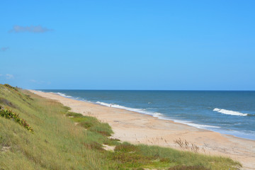 North Beach Guana River Preserve in St Johns County, Atlantic Ocean, Florida.