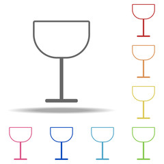 wineglass icon. Elements of kitchen in multi color style icons. Simple icon for websites, web design, mobile app, info graphics