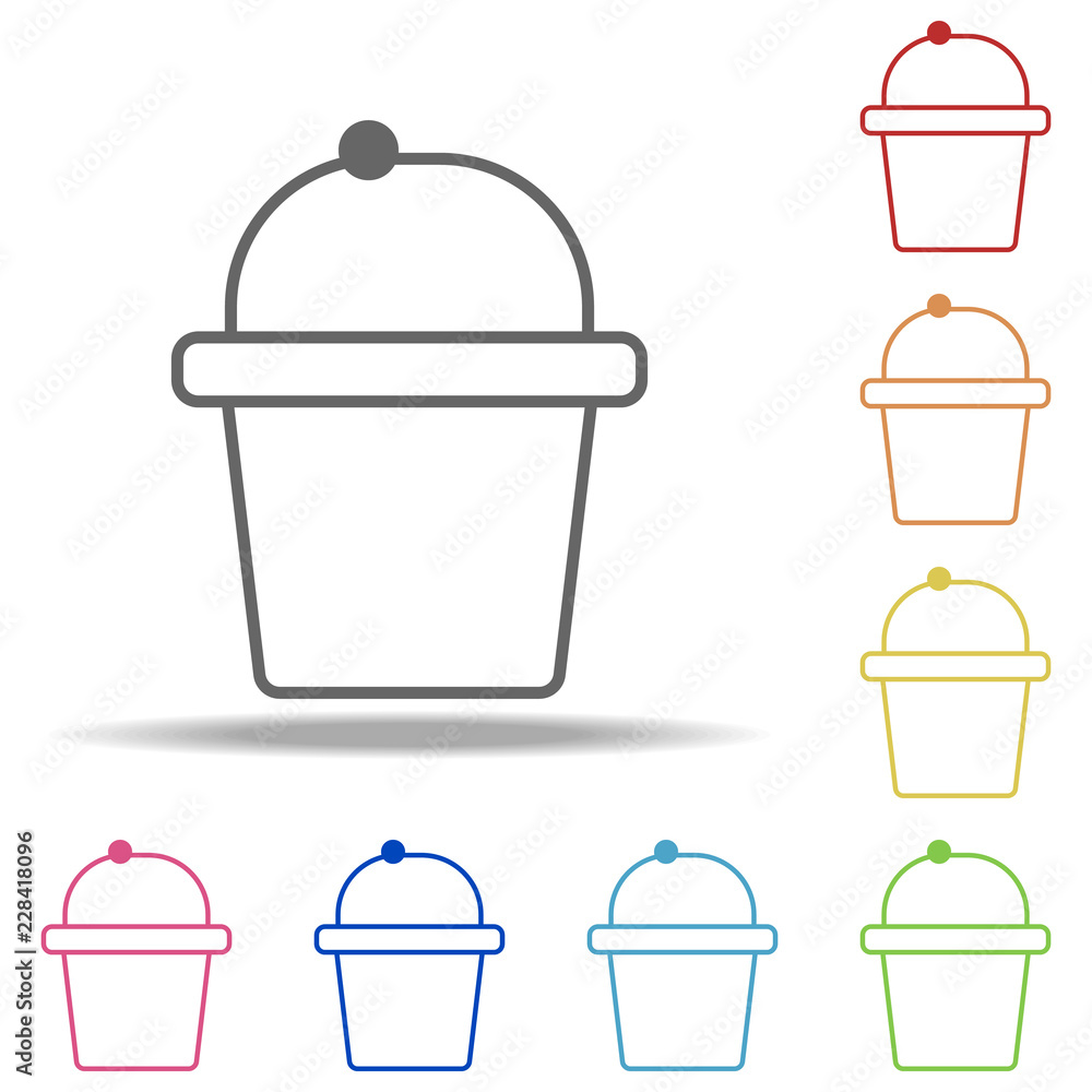 Poster cup cake icon. elements of kitchen in multi color style icons. simple icon for websites, web design,