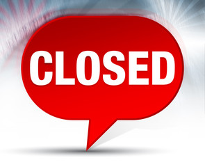 Closed Red Bubble Background