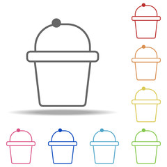 cup cake icon. Elements of kitchen in multi color style icons. Simple icon for websites, web design, mobile app, info graphics