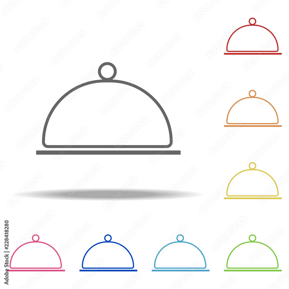 Poster tray icon. elements of kitchen in multi color style icons. simple icon for websites, web design, mob