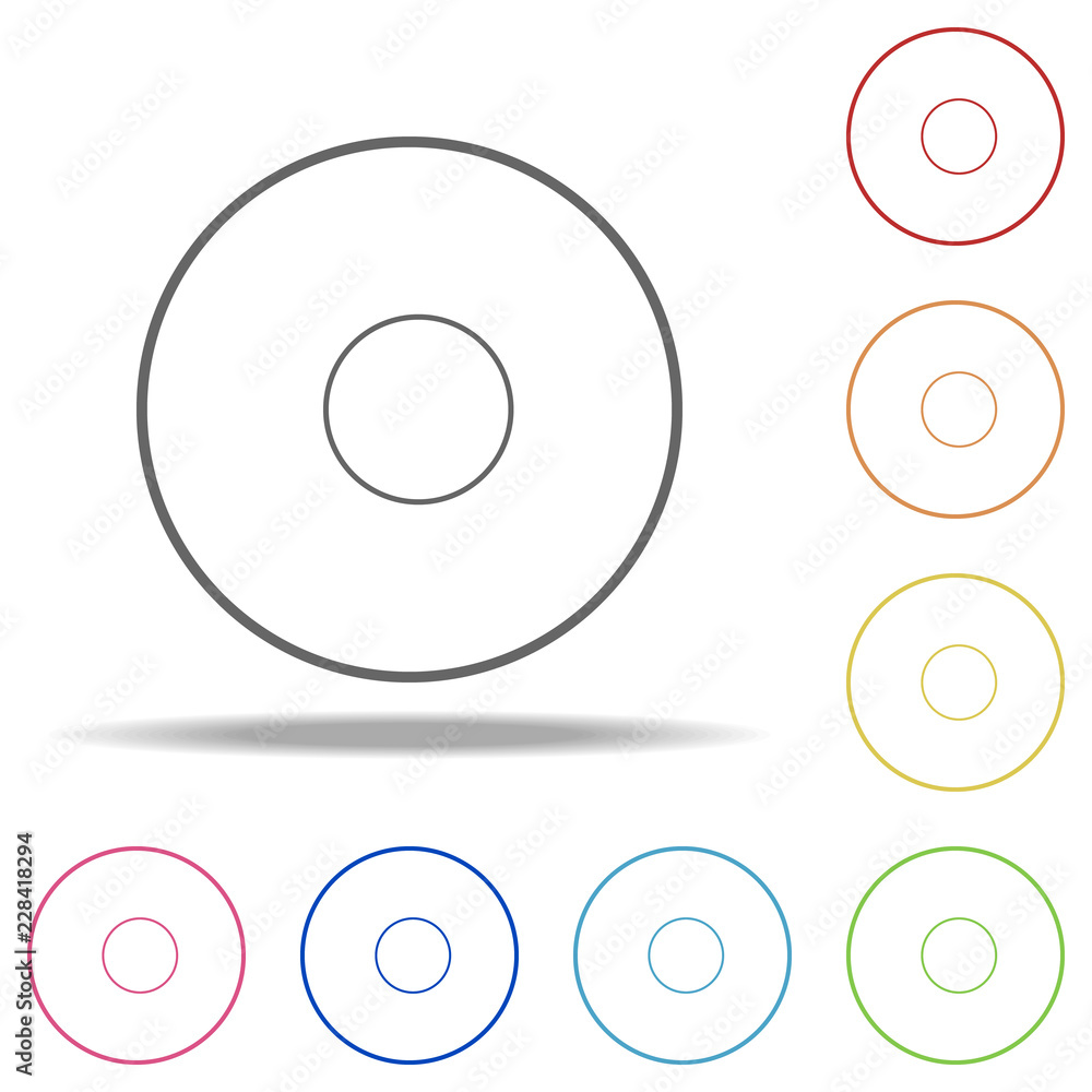 Poster plate icon. elements of kitchen in multi color style icons. simple icon for websites, web design, mo