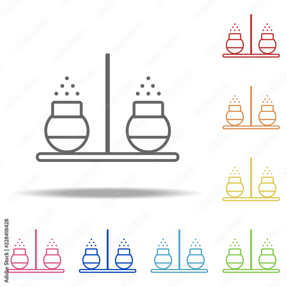 Poster salt-maid icon. elements of kitchen in multi color style icons. simple icon for websites, web design