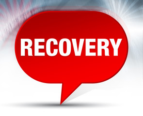 Recovery Red Bubble Background