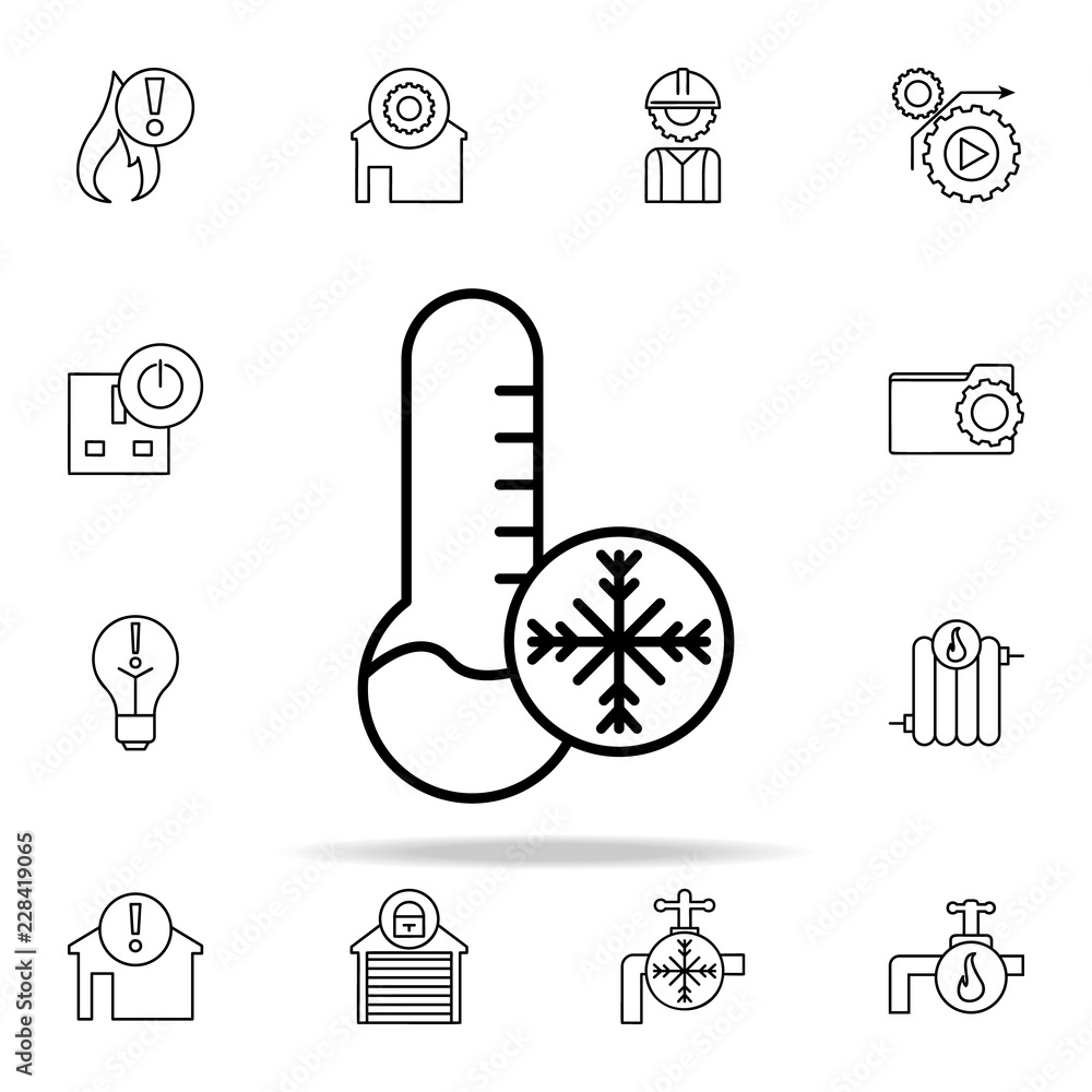 Poster frost sign icon. automation icons universal set for web and mobile