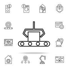 computer-aided manufacturing icon. Automation icons universal set for web and mobile