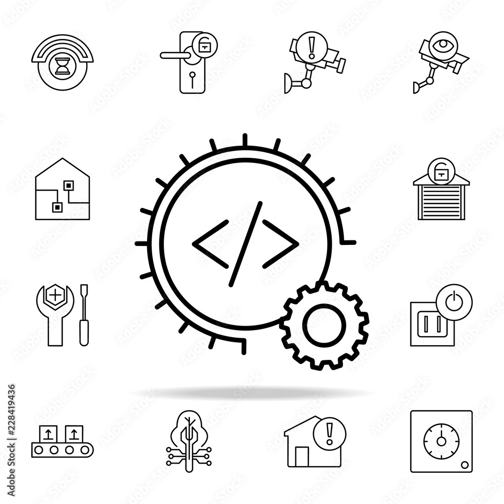 Aufkleber automation sign icon. automation icons universal set for web and mobile