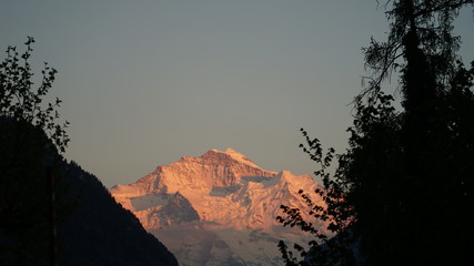 23042017 Jungfrau im Sonnenuntergang