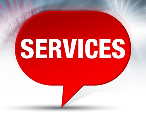 Services Red Bubble Background
