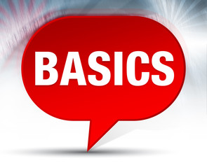Basics Red Bubble Background