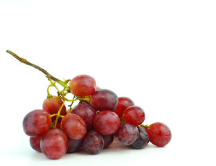 bunch of grapes isolated on white background