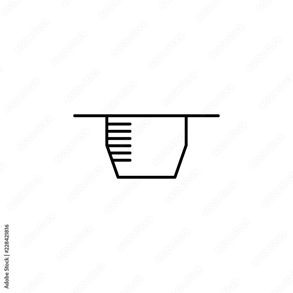 Poster alarm, siren icon. element of security icon. thin line icon for website design and development, app 