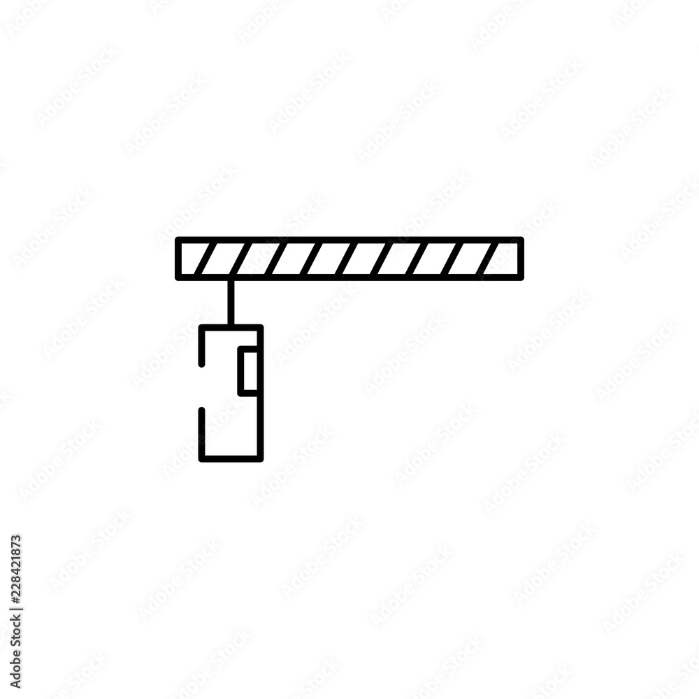 Poster check icon. element of security icon. thin line icon for website design and development, app develop