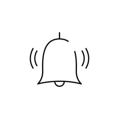 bell, alarm icon. Element of security icon. Thin line icon for website design and development, app development. Premium icon