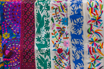 bordados mexicanos telas coloridas