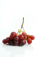 bunch of grapes isolated on white background