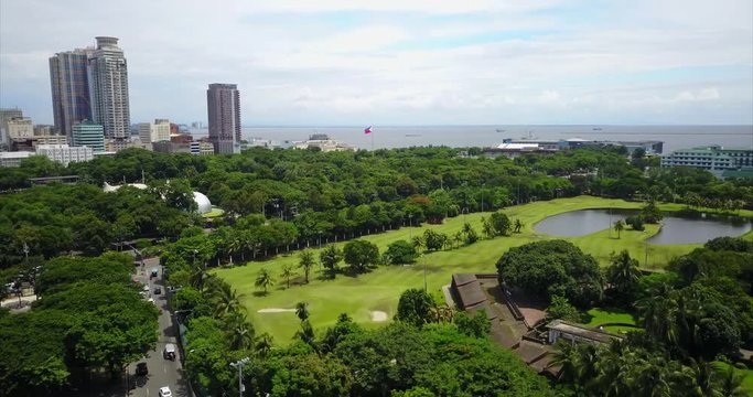 Aerial of Manila, Philippines