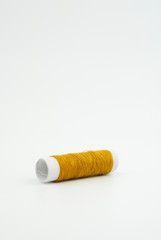 spools of thread isolated on white background