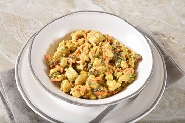 Curried Chicken Salad with Cashews